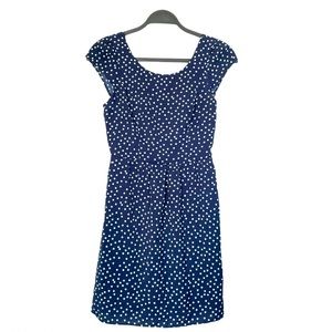 American Eagle Cap Sleeve Blue Polka Dot Mini Dress Size 00